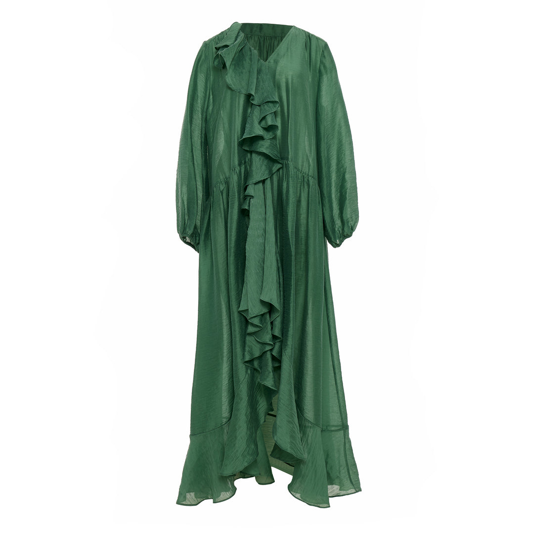 Devotion Twins ECHO Dress With Ruffle Petit Green 026.340G