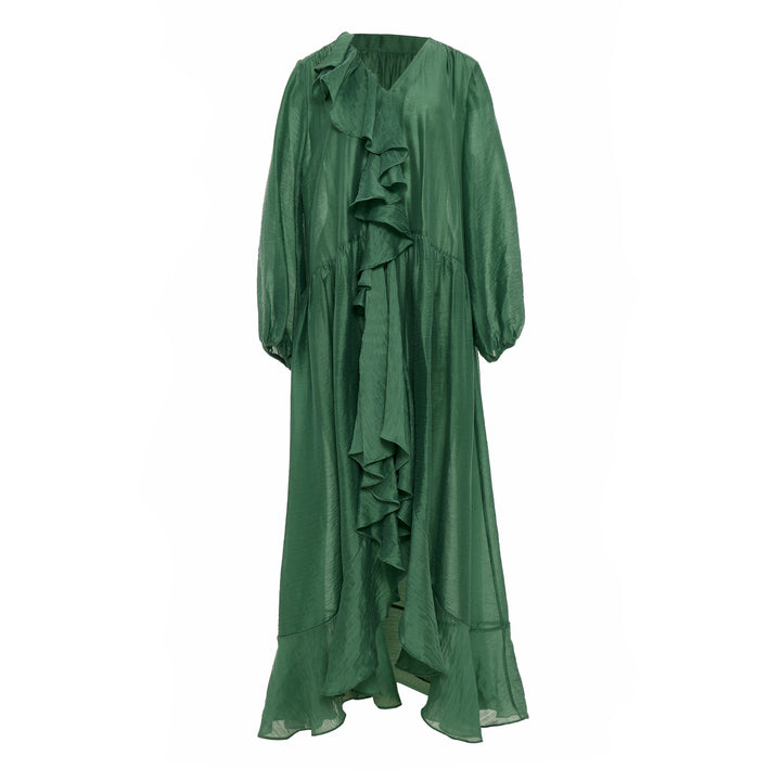 Devotion Twins ECHO Dress With Ruffle Petit Green 026.340G