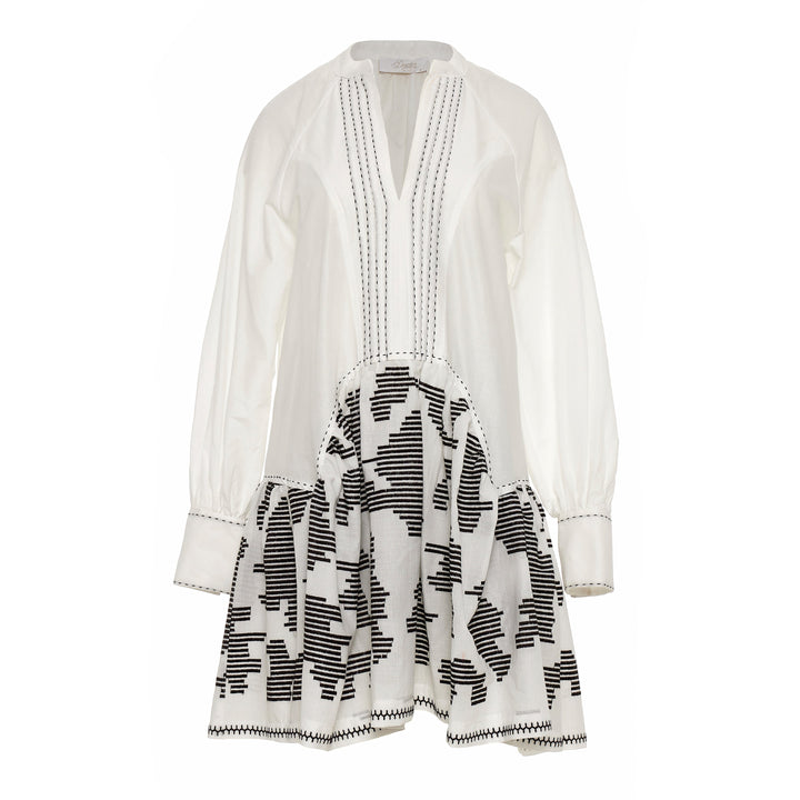 Devotion Twins ZEPHYRA Dress Embroidery White/Black 026.341G