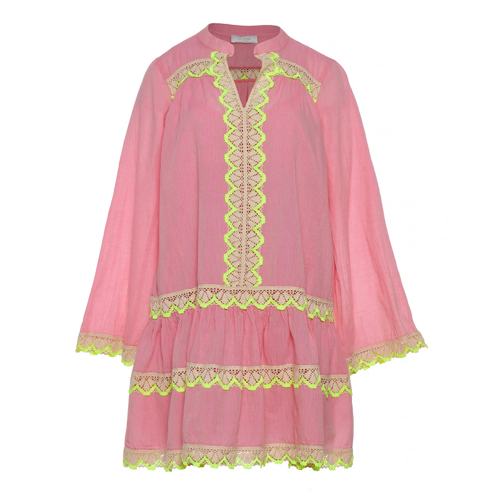 Devotion Twins NERIDA Dress With Inner Lining Gaze Pink/Lime 026.345G