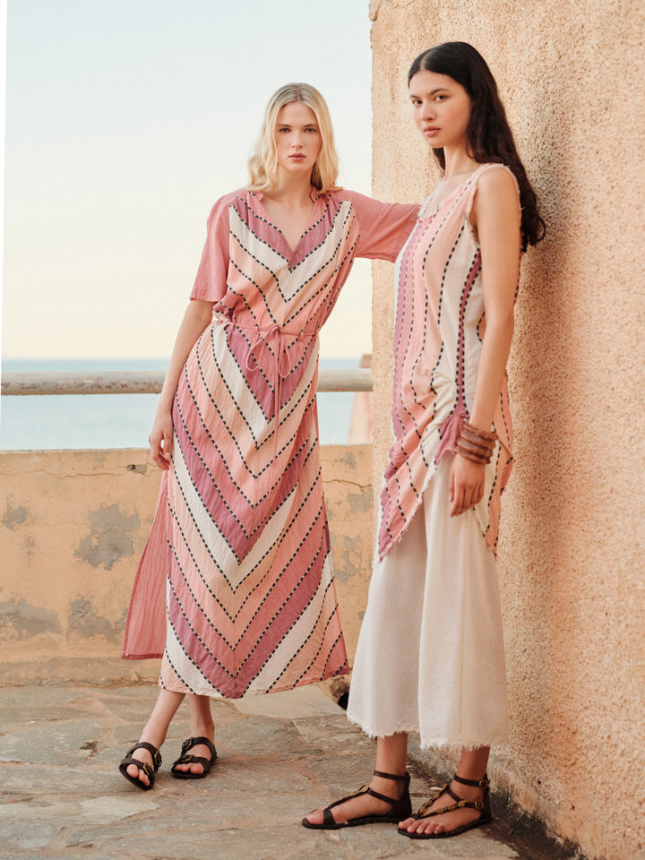 Devotion Twins DAHLIA Dress Jacquard Stripes Multicolor 026.351G