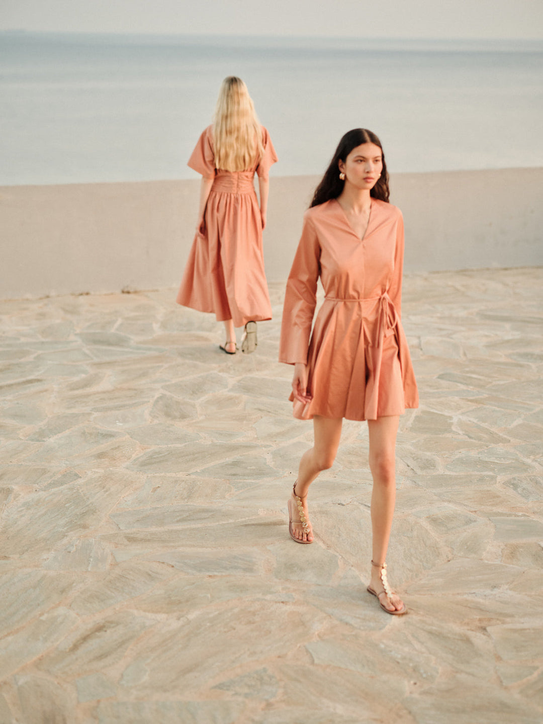 Devotion Twins MARISSE Dress With Belt Popline Peanut 026.352G