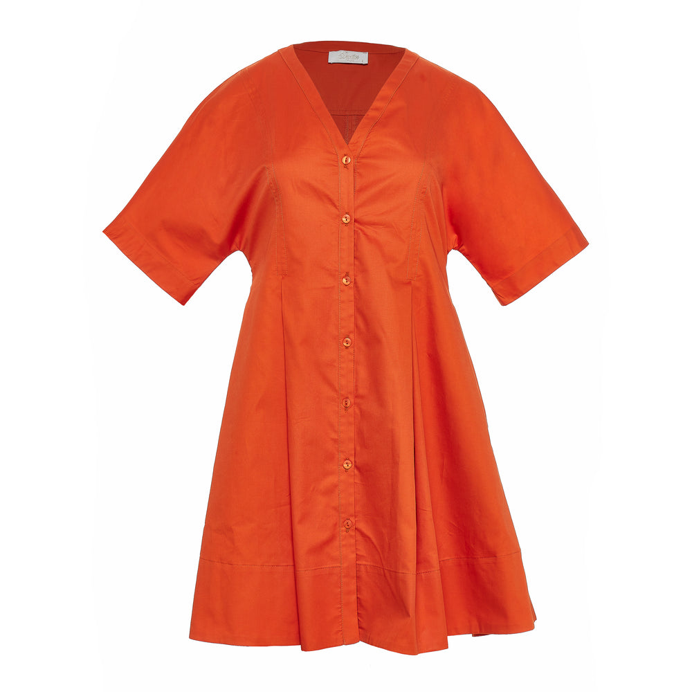 Devotion Twins LUNELLE Dress Poplin Dark Orange 026.356G