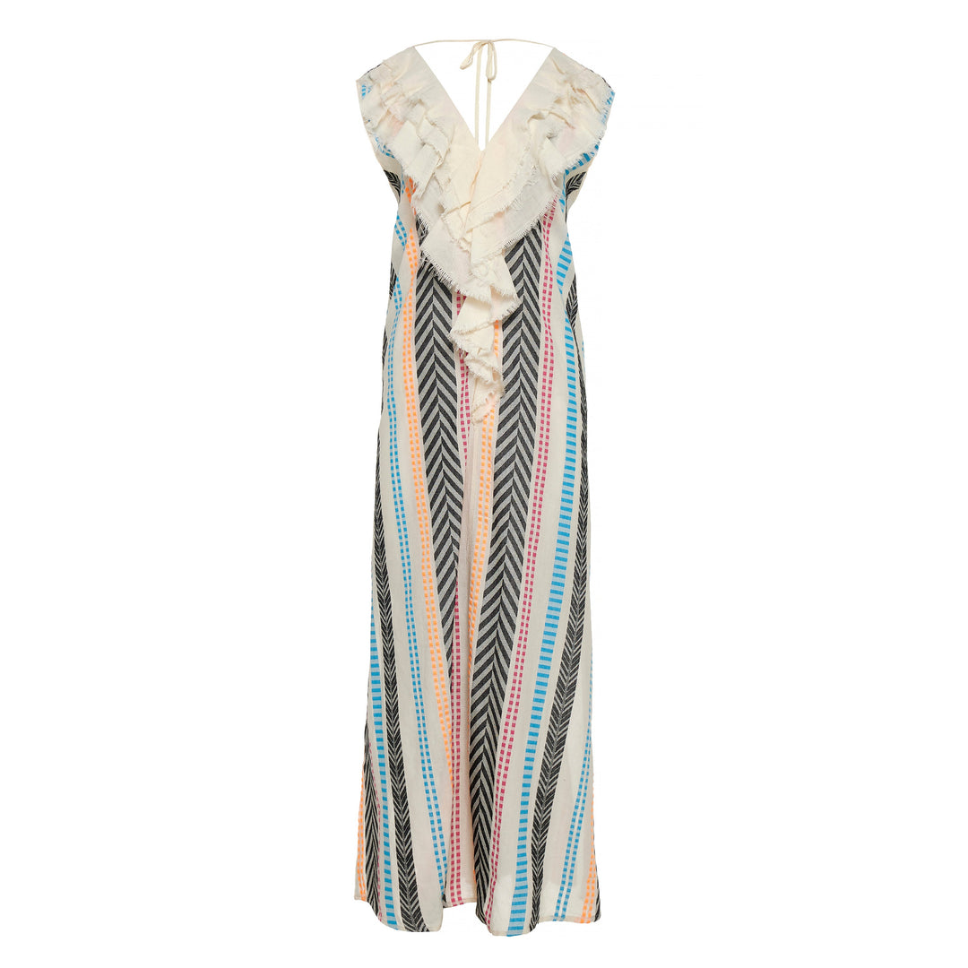 Devotion Twins  FLORENZA Dress Ruffle Jacquard Multicolor 026.380G