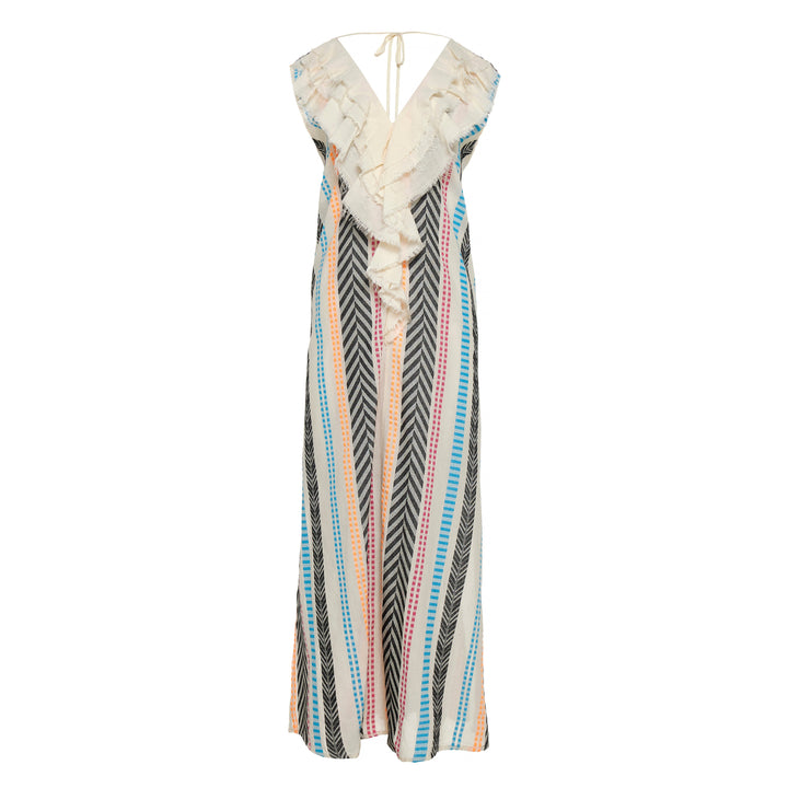 Devotion Twins  FLORENZA Dress Ruffle Jacquard Multicolor 026.380G