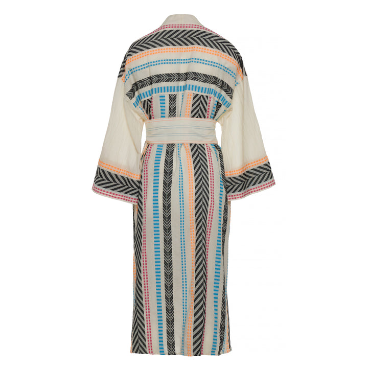 Devotion Twins ALIVORA Dress With Belt Jacquard Multicolour