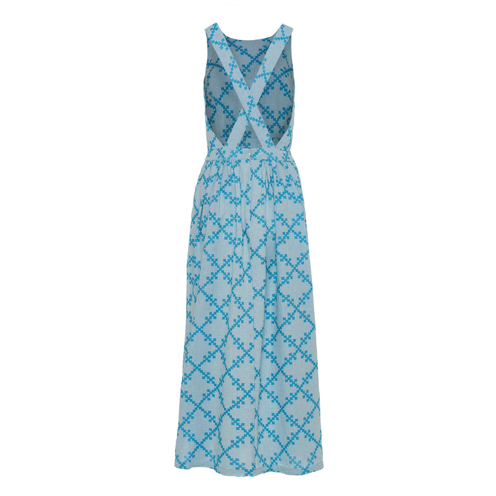 Devotion Twins EVANNA Dress Turquoise/Off White 026.385G