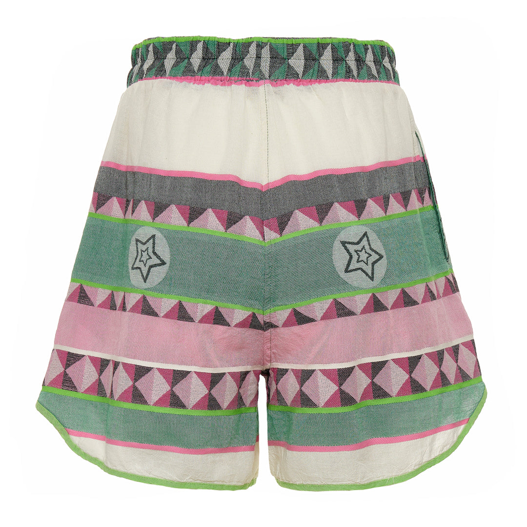 Devotion Twins NATIVA Shorts Jacquard Green/Pink 026.414G