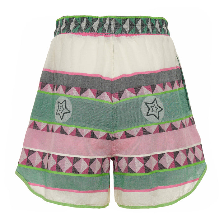 Devotion Twins NATIVA Shorts Jacquard Green/Pink 026.414G