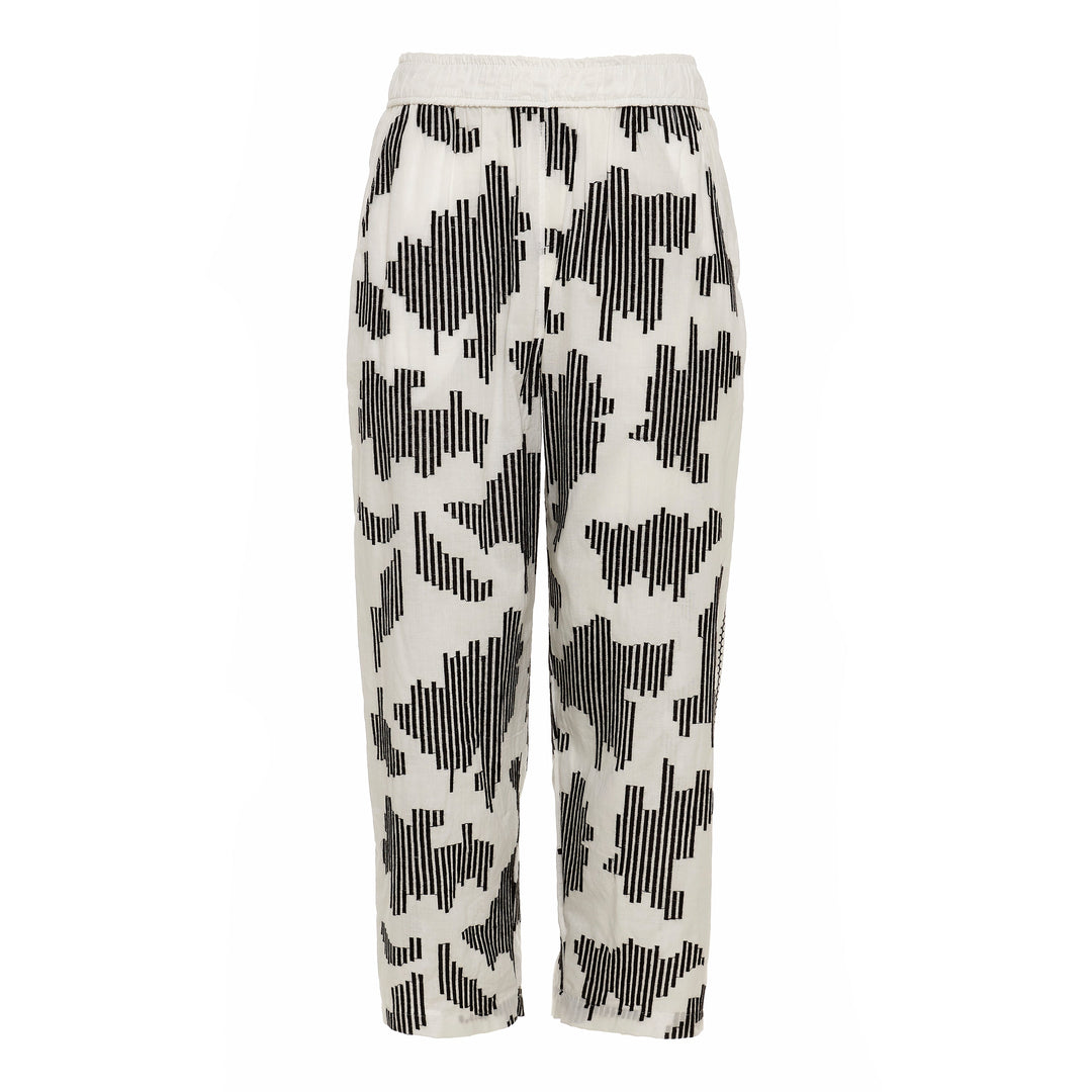Devotion Twins ORENDA Pants Embroidery White/Black 026.417G
