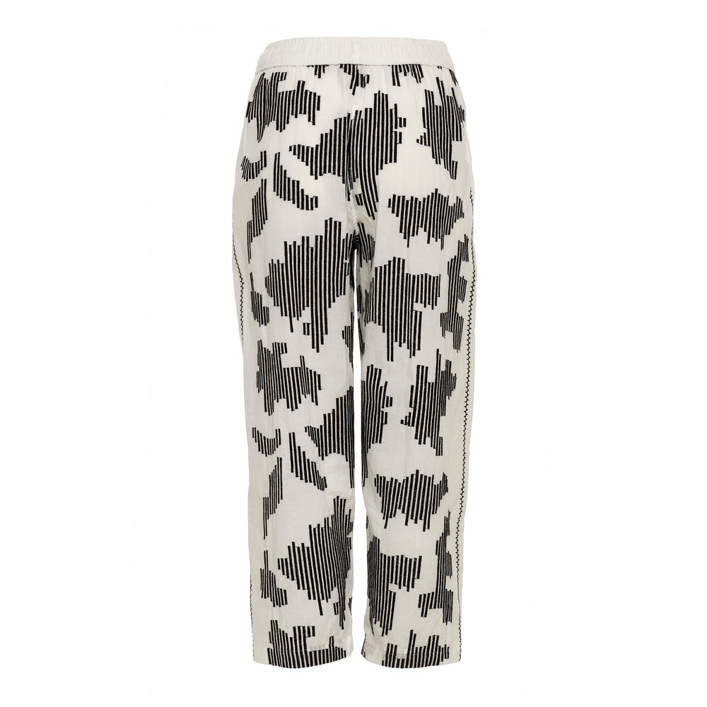 Devotion Twins ORENDA Pants Embroidery White/Black 026.417G