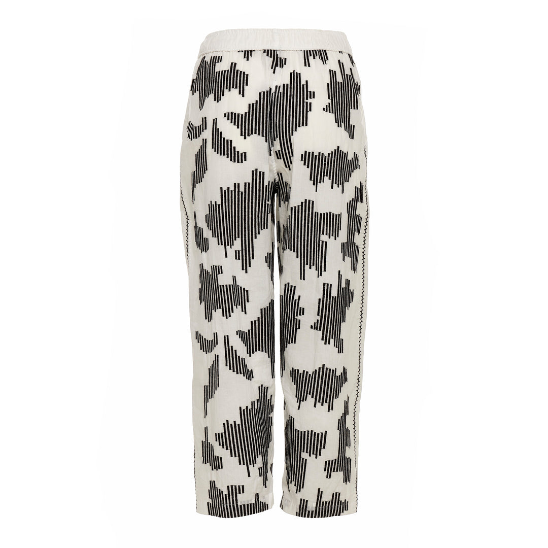 Devotion Twins ORENDA Pants Embroidery White/Black 026.417G