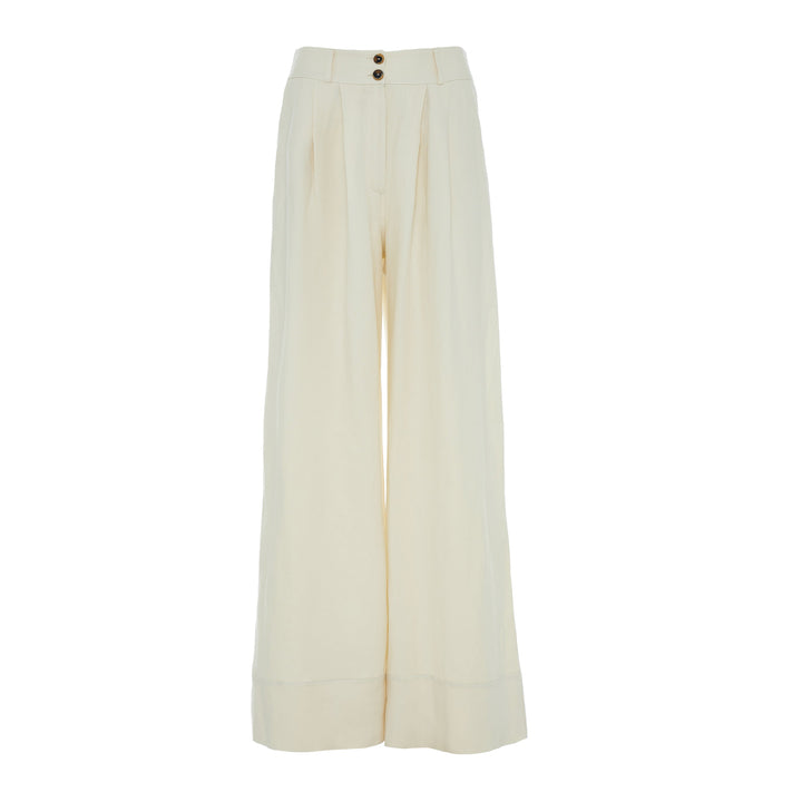 Devotion Twins PETAL Pants Linen Ecru 026.420G