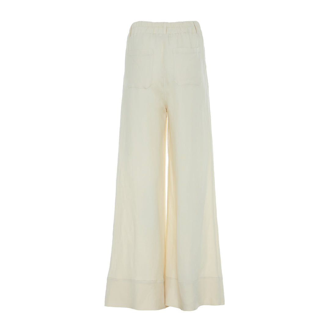 Devotion Twins PETAL Pants Linen Ecru 026.420G