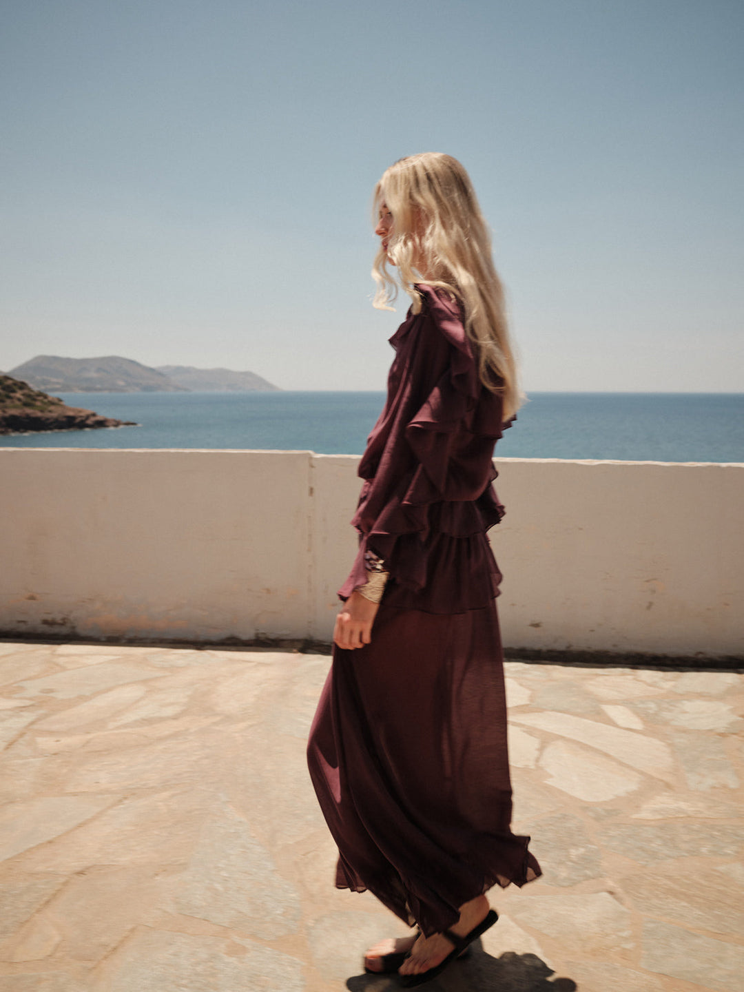Devotion Twins GLOWVE Skirt With Ruffle Lyocell Grena 026.502G