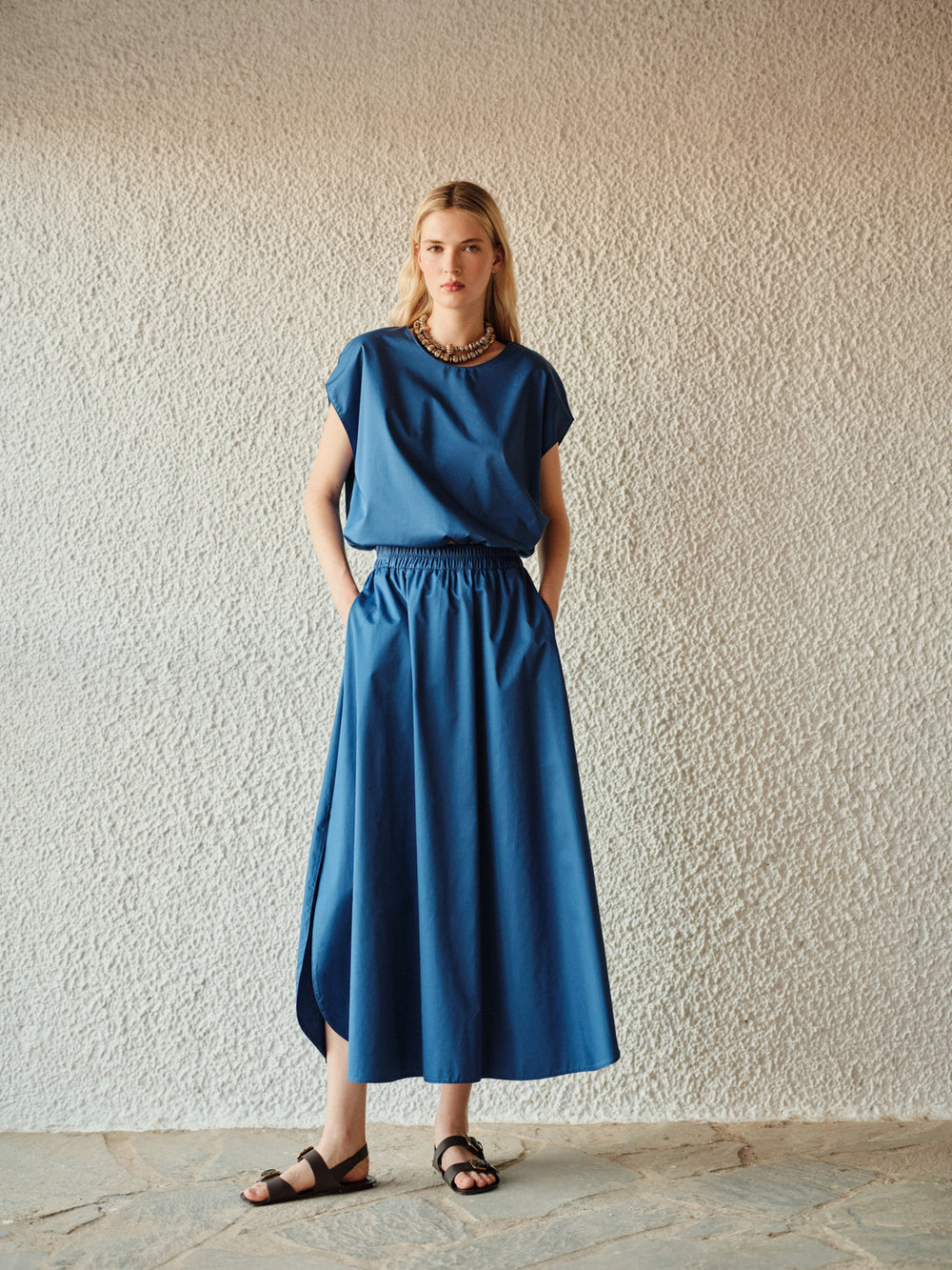 Devotion Twins VERVE Skirt Poplin Blue 026.503G