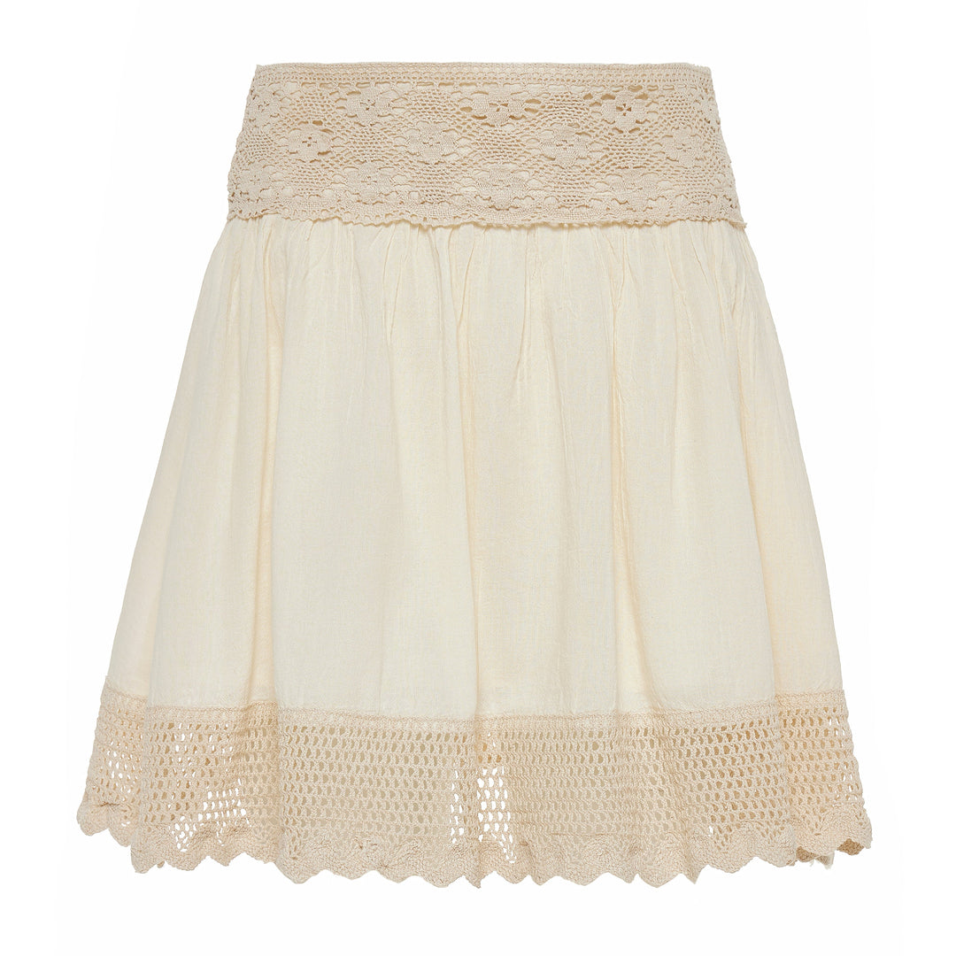 Devotion Twins SUNBEAM Skirt With Lace Gaze Offwhite 026.507G
