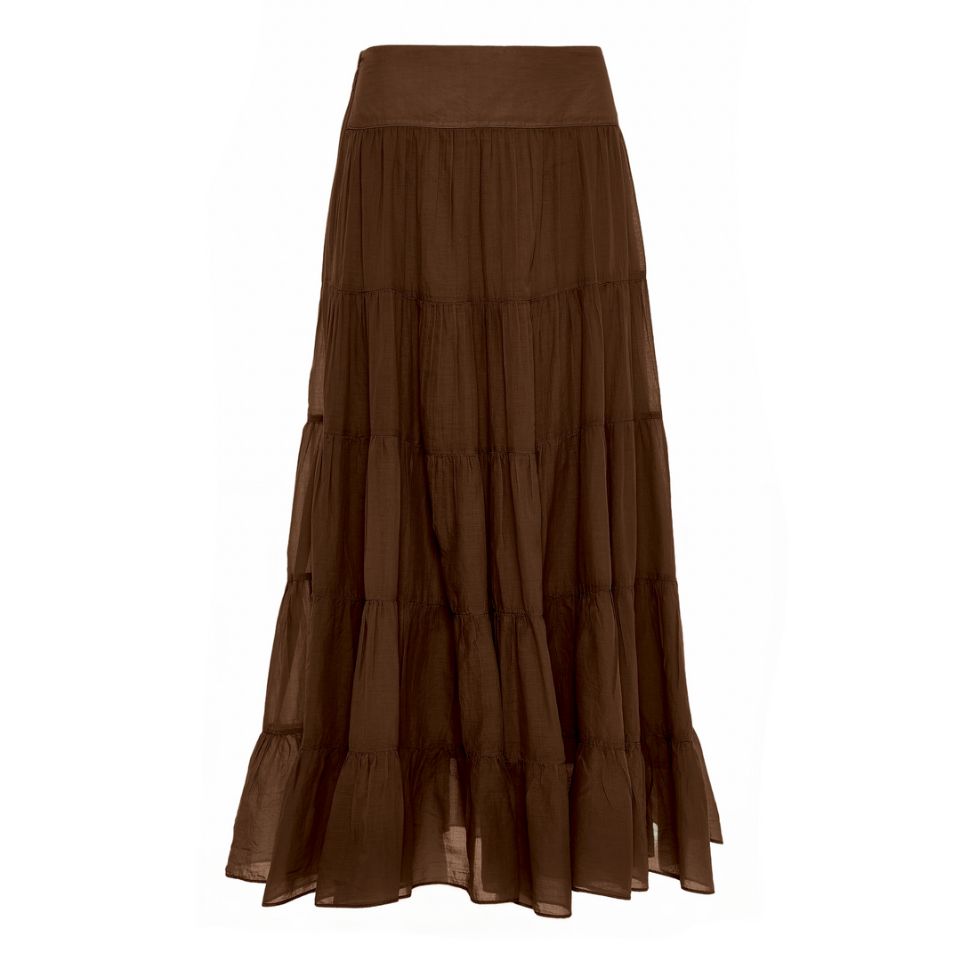 Devotion Twins SAGE Skirt Voile Brown 026.509G